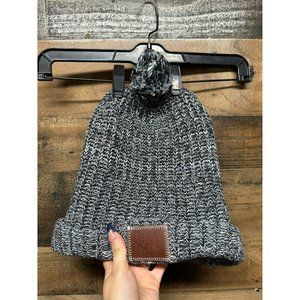 Love Your‎ Melon Grey and White Beanie with Pom One Size